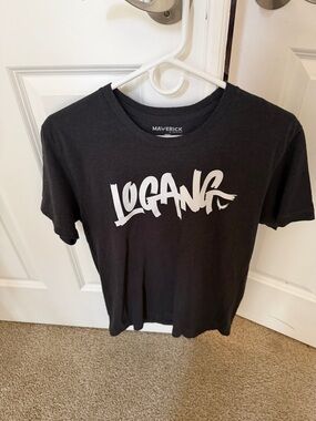 Logang Graphic Tee in Black and White by Maverick